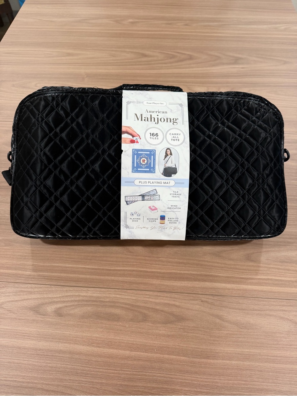 Mahjong Set with chic quilted bag